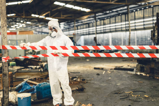 Professional Biohazard technician working in Plainville, GA